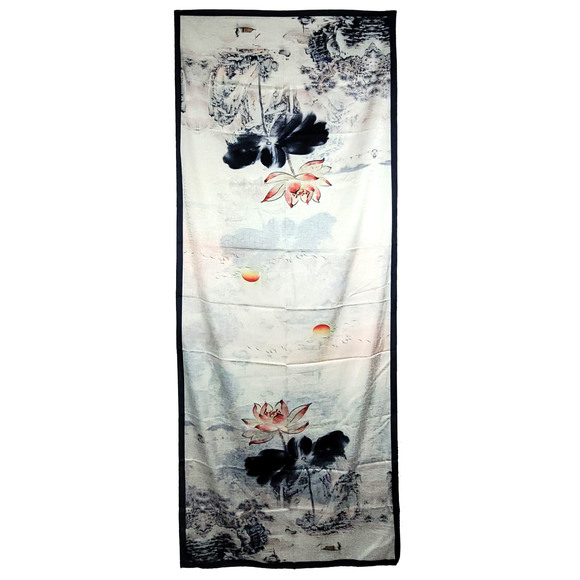 NWT Double-Sided Silk Scarf 27"x70" Long Rectangle Shawl Wrap 8695 - Picture 1 of 9